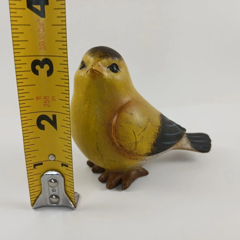 Lot Of 3 Tii Collections Resin Bird Figurine Robin Yellow Blue Brown Decor READ